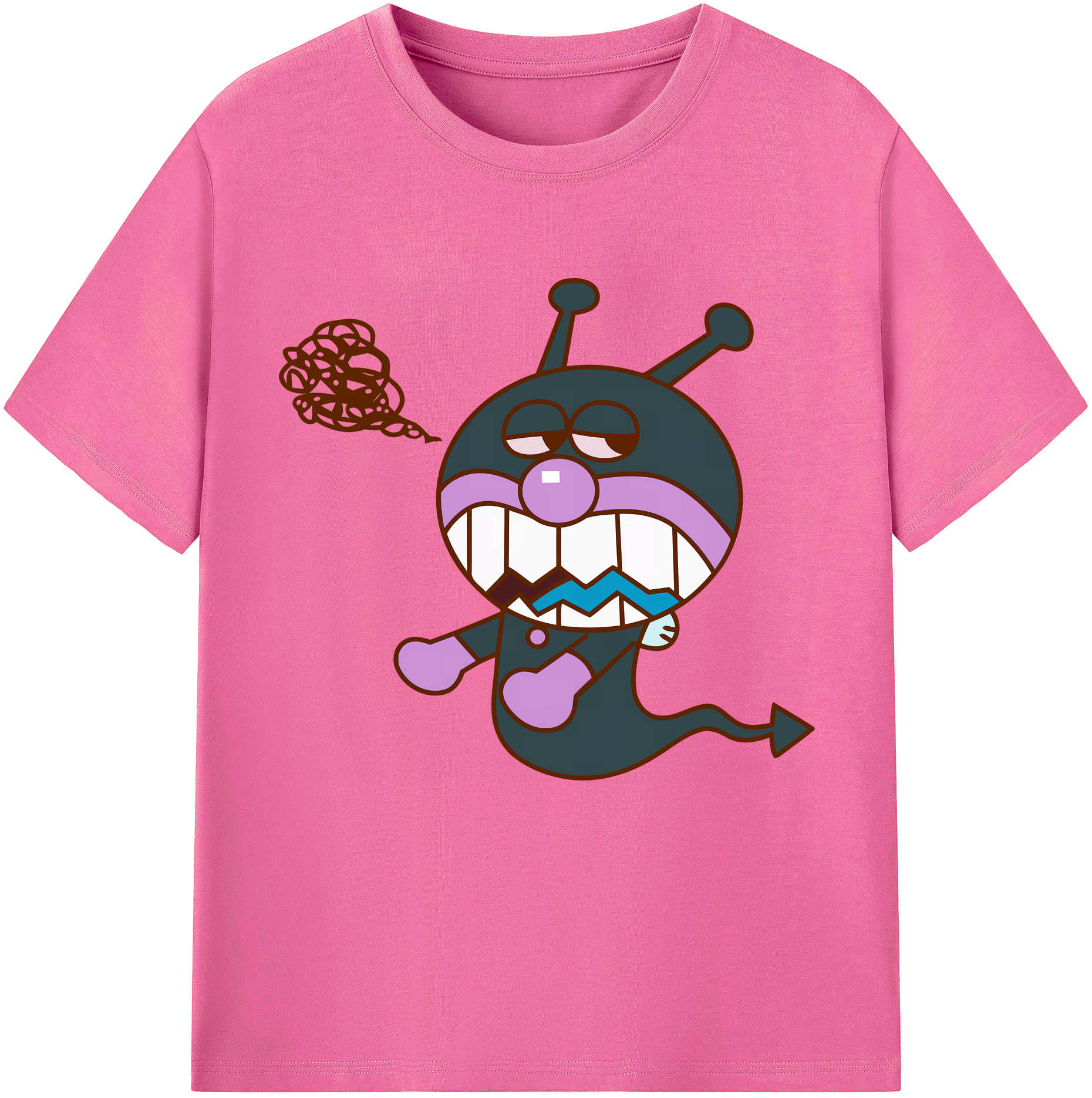 （画像用） アンパンマン Anpanman レディースカジュアルプリントTシャツ（綿100％）